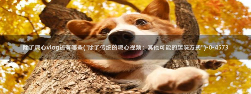 糖心vlog苹果：除了糖心vlog还有哪些(\
