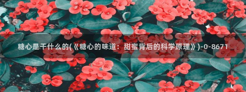 糖心vlog女郎：糖心是干什么的(《糖心的味道：